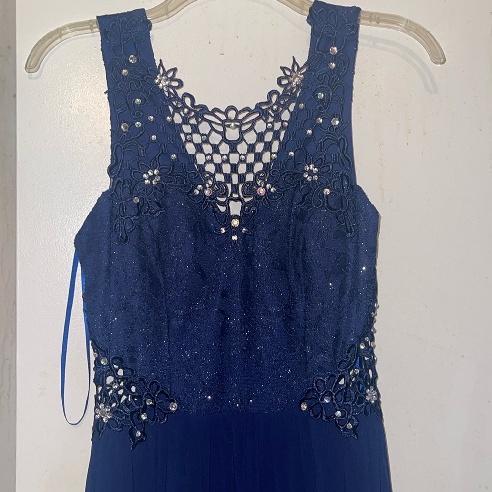Royal blue occasional dress